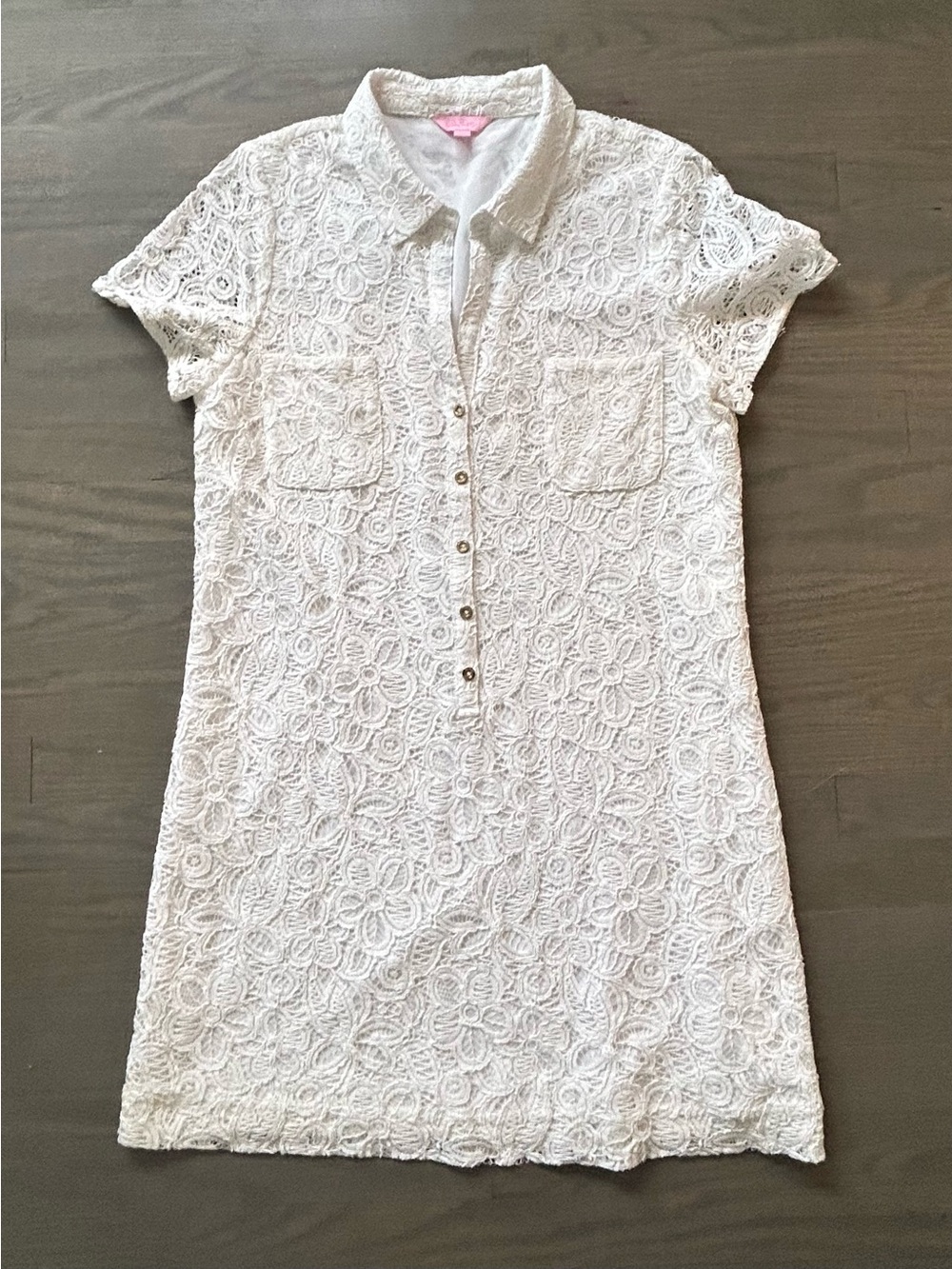 Lily Pulitzer Nelle dress size 14 white lace